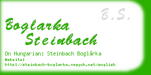boglarka steinbach business card