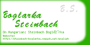 boglarka steinbach business card